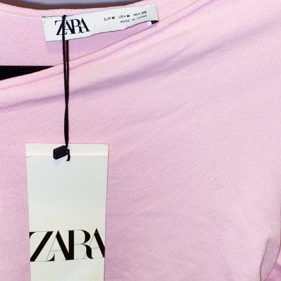 Brand New Zara Pink Cutout Mini Dress Size M - Picture 7 of 8